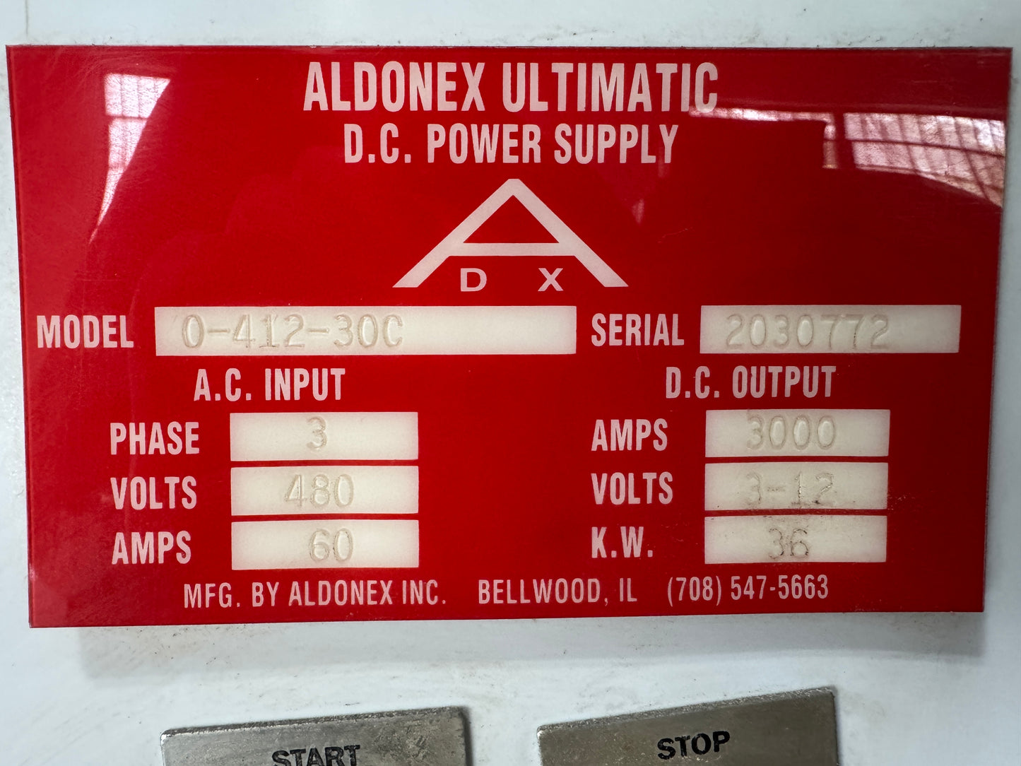 Used Rectifier - 3000Amps